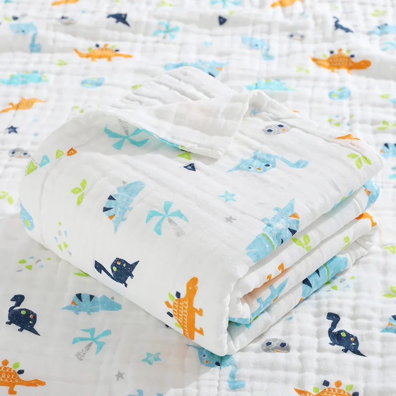 Newborn Baby Cotton Gauze Muslin Swaddle Blanket Baby Bath Towel