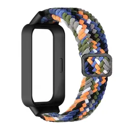 Nylon Watch Strap with Metal Buckle Band - Premium Bracelet for Redmi Band 3 (Cow boy)