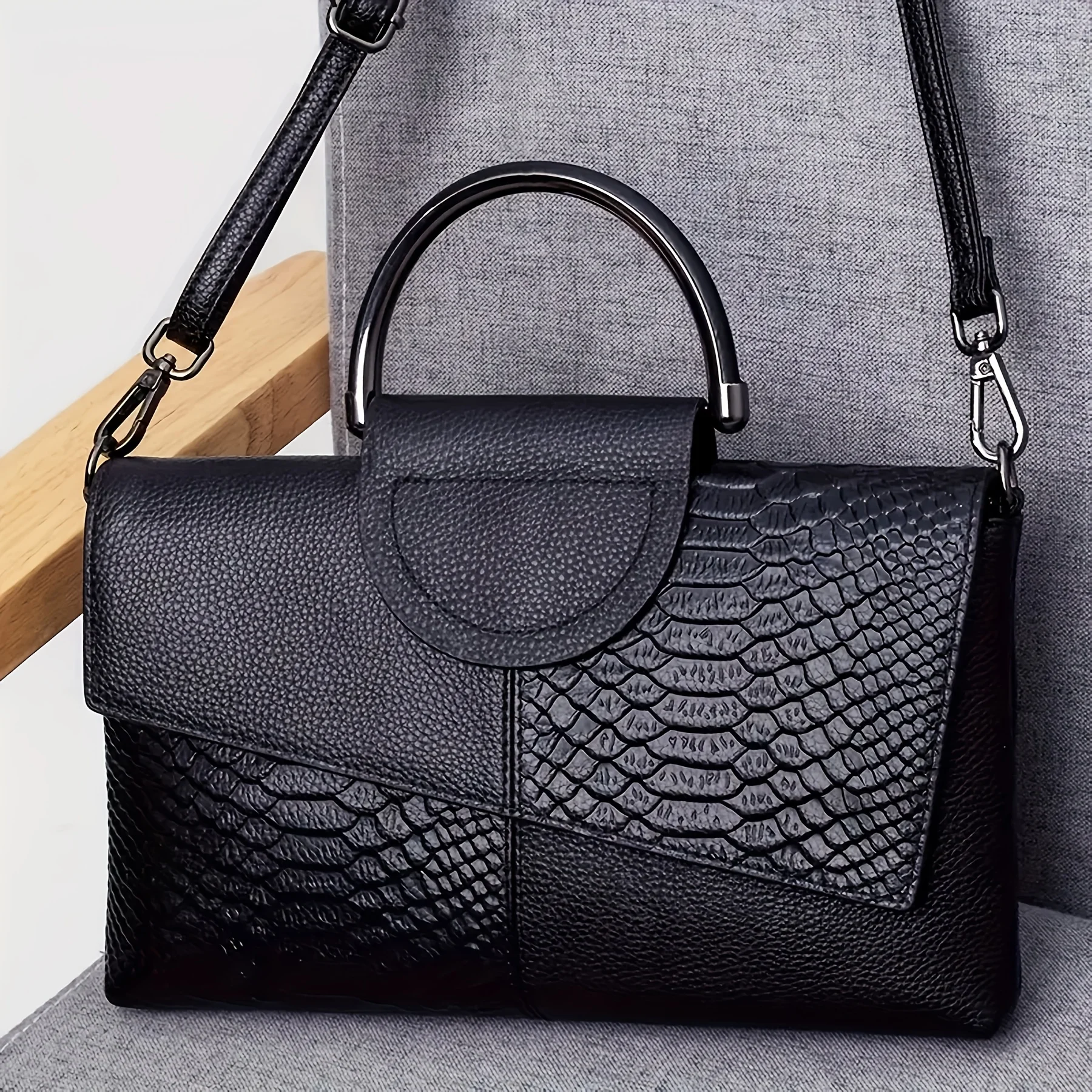 orean Style 2025 New PU Leather Handbag Women's Trendy Tote Bag Versatile Clutch Designer Handbag Fashion Tote Clutch