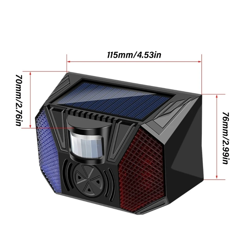 Solar Powered Security Alarm Siren Systems For Home Farm Outdoor Property Safety