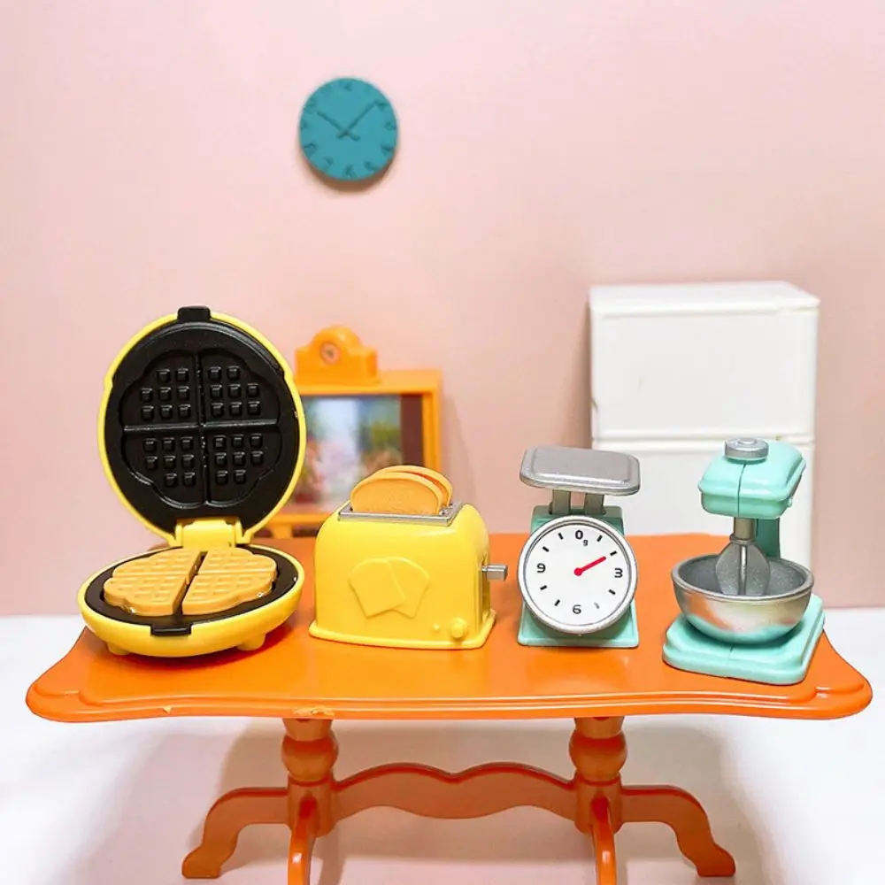 Cooking Set 1:12 Rice Cooker Kitchen Furniture Model Pretend Game Dollhouse Miniature Scene Cake Toy Children Birthday Gift 3