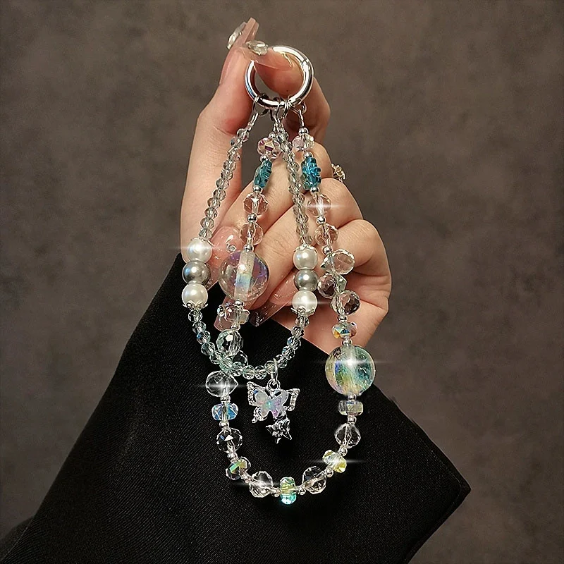 Handy Armbänder Mit Perlen 3er Set - Schmetterling Design Y2K Accessoire