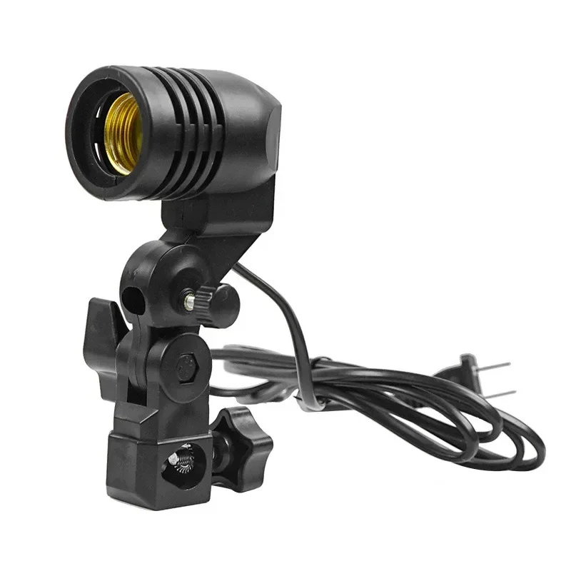 Description Picture 2 of itemE27 Single Head Bulb Holder E27 Socket Flash Umbrella Bracket Photo Lighting Bulb Holder For Photography Studio Accessories