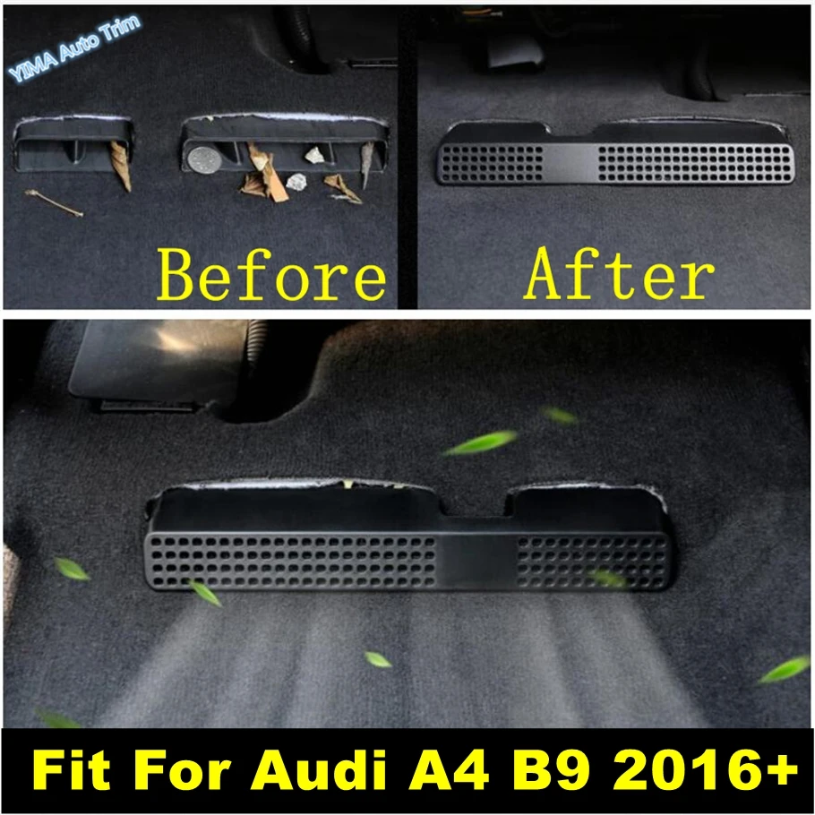 

Seat Under Air Conditioning AC Duct Vent Outlet Grill Cover Trim Fit For Audi A4 B9 2016 - 2020 Plastic Car Styling Accessories