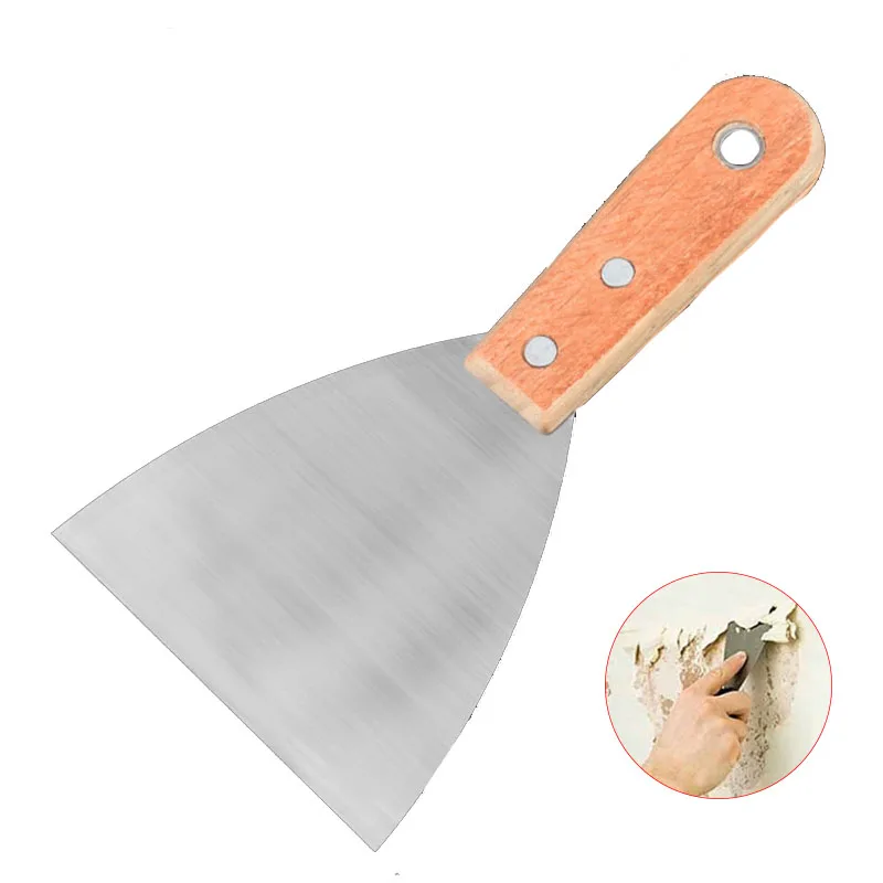 Puttys Knife Trowel Wall Cleaning Shovel Construction Tools Wooden Handle High Carbon Steel Putty Knifees Strong Toughness Puttys Knife Trowel Wall Cleaning Shovel Construction Tools Wooden Handle High Carbon Steel Putty Knifees Strong Toughness