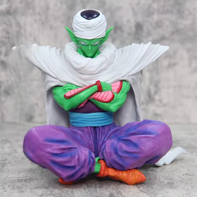 

15cm Dragon Ball Anime Figure Piccolo Seated Cape Manga Anime Action Figure Namek Kawaii Collection Doll Pvc Statue Gift Kid Toy