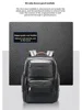 BOPAI Business backpack Color contrast backpack  Leather backpack Multi-functional backpack Travel backpack  15.6 inch comput 6