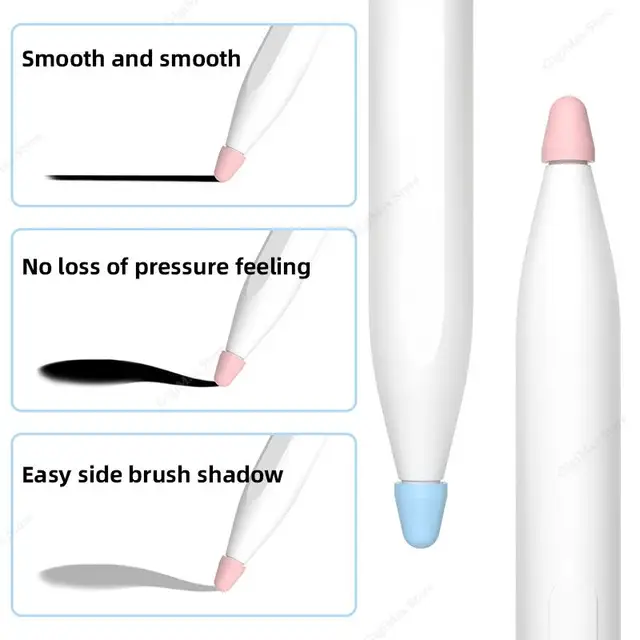8Pcs / Set Stylus Pen Nib Cover for Xiaomi Smart Pen (Gen 2) , TPU Pen Tip  Sleeve - Pink Wholesale
