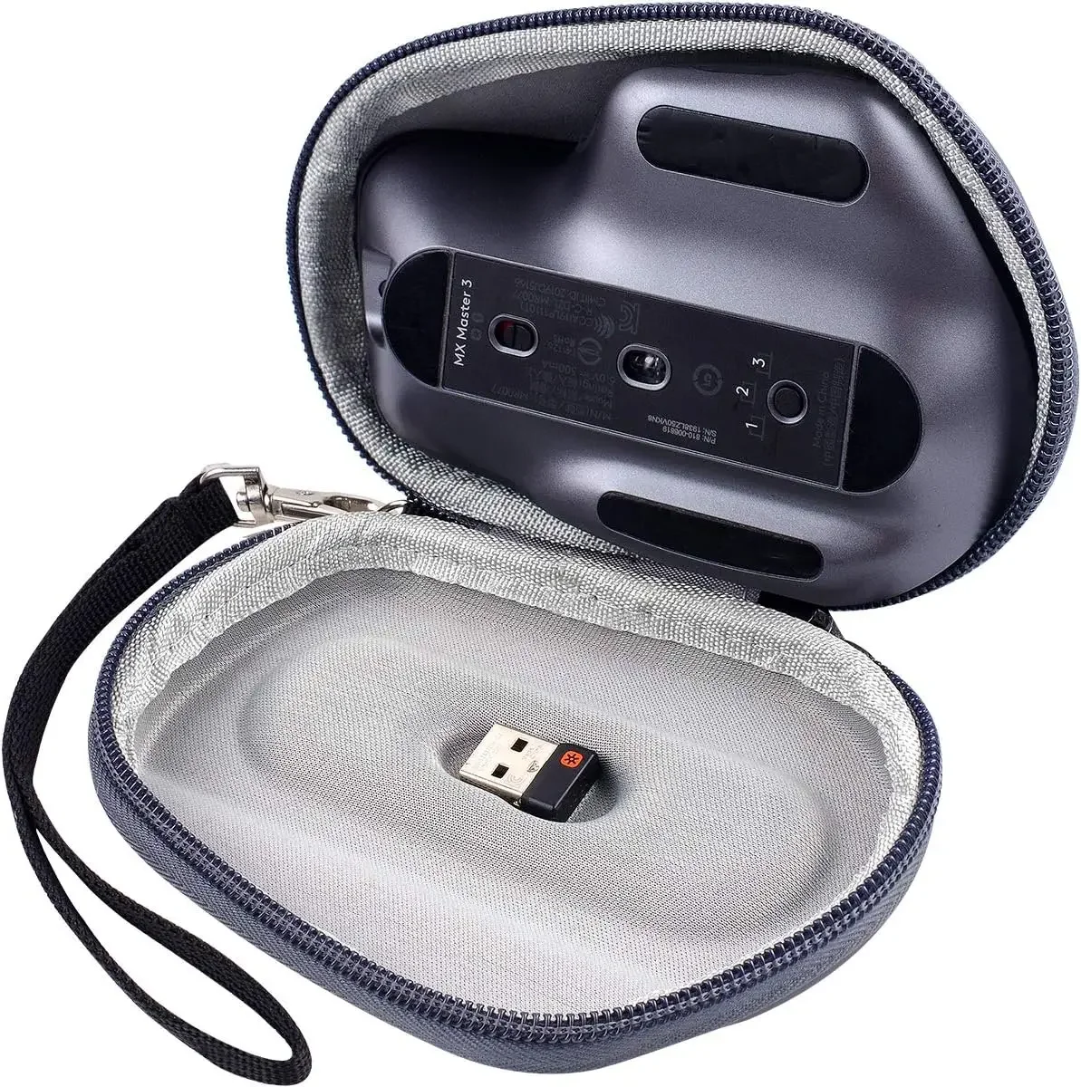 Custodia Rigida Da Viaggio Per Mouse Logitech MX Master 3/3S/2S – Antishock Con Cinghia Da Polso