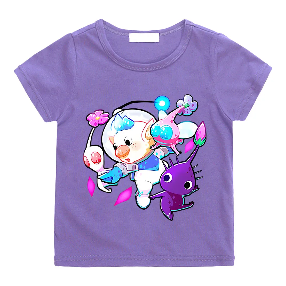 

Pikmin T Shirt Kids Summer Baby Cute Toddler Clothes Children Clothes Cartoon T-shirts Short Sleeve Casual Daily Wear Streetwear