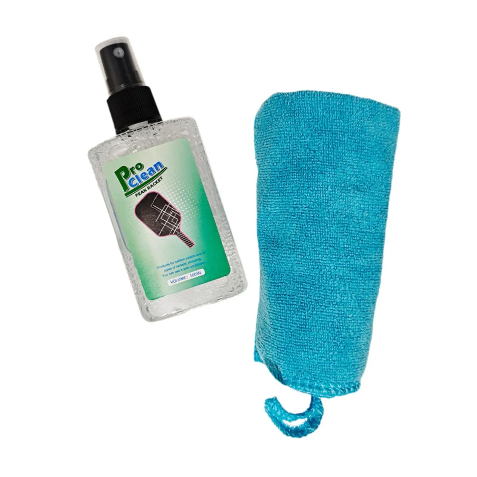 Pickleball Racket Cleaner with Dry Towel 100 ml Lightweight Multipurpose Improves Spins and Accuracy Pickleball Racket Care Kit