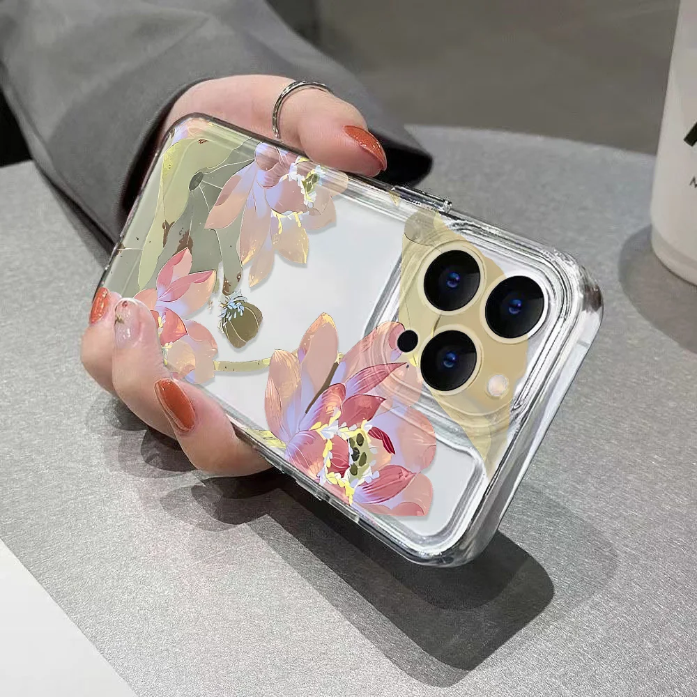 Floral Shockproof Phone Case – Elegant Flower Design, Ultra-Durable Protection