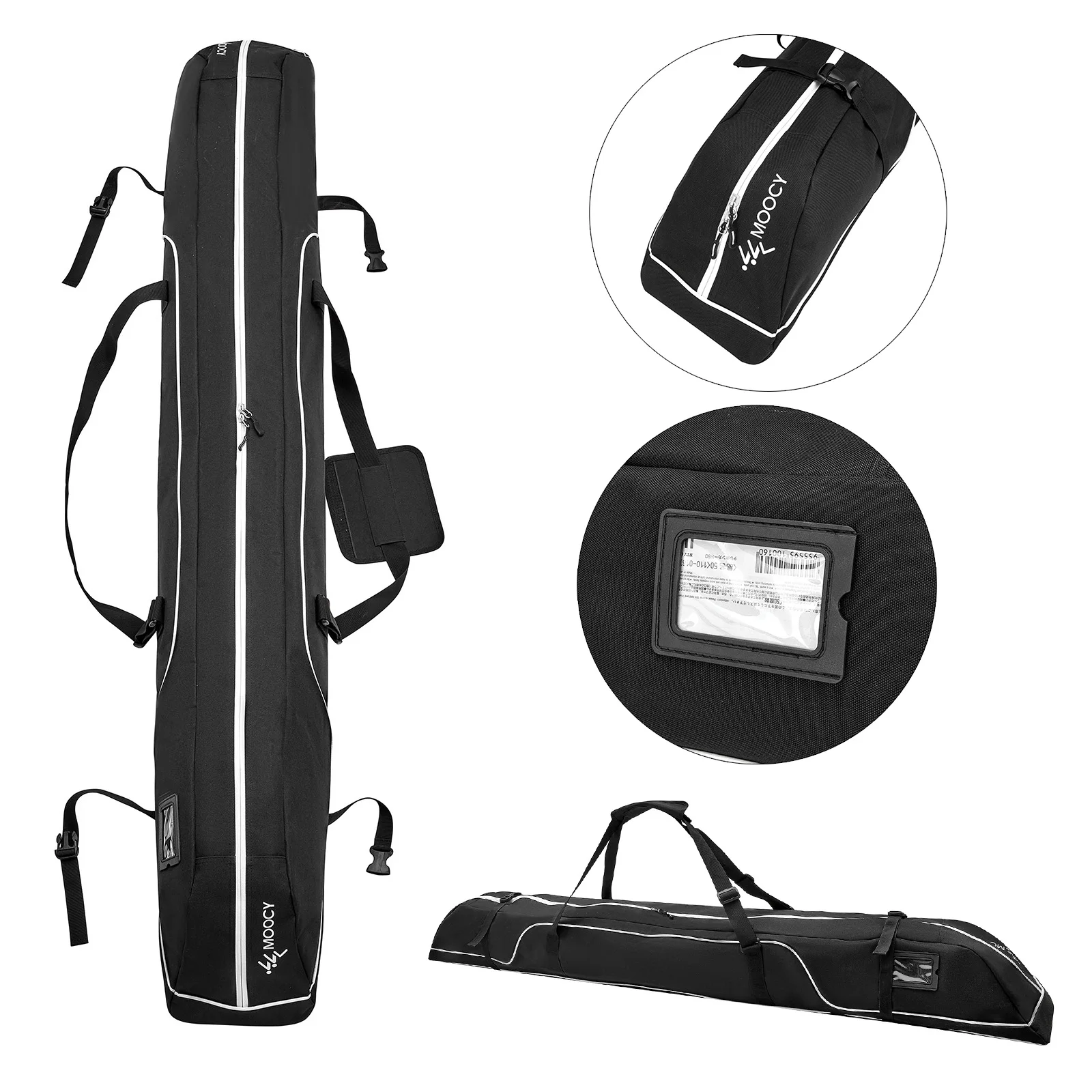 Travel Snowboard Bag Waterproof Ski Bag Ski Equipment Storage Bag 172cm / 192cm 3