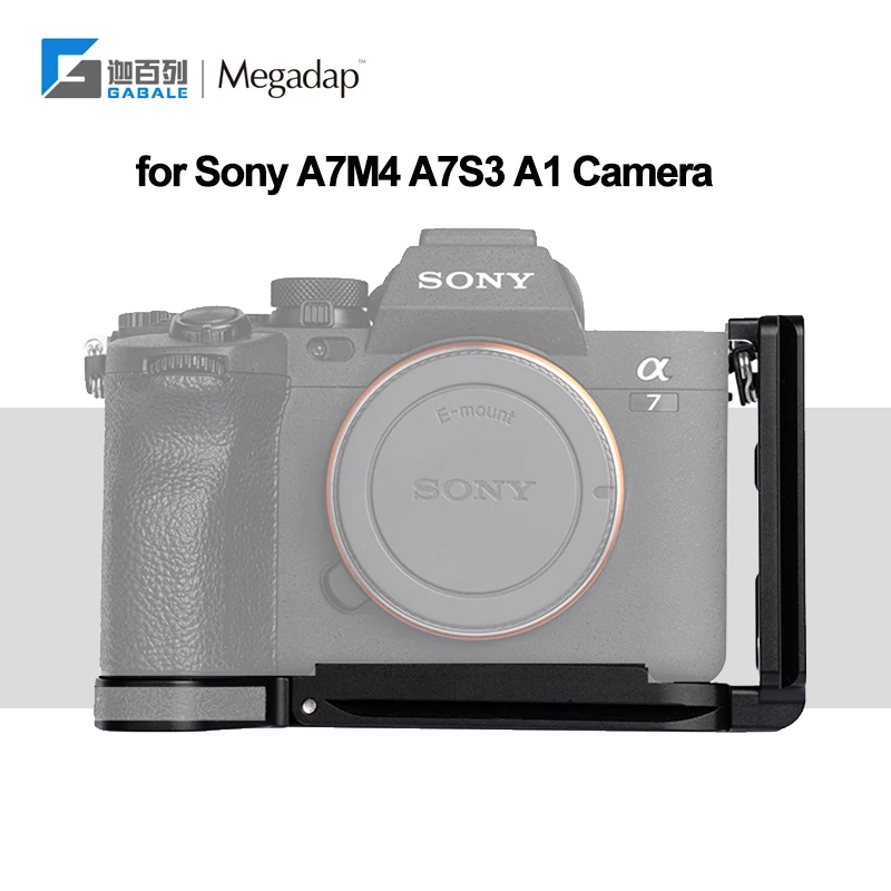 

GABALE A7M4 A7S3 A1 L Plate Hand Grip L shape Bracket for SONY A7M4 A7S3 A1 Quick Release Plate For Shooting