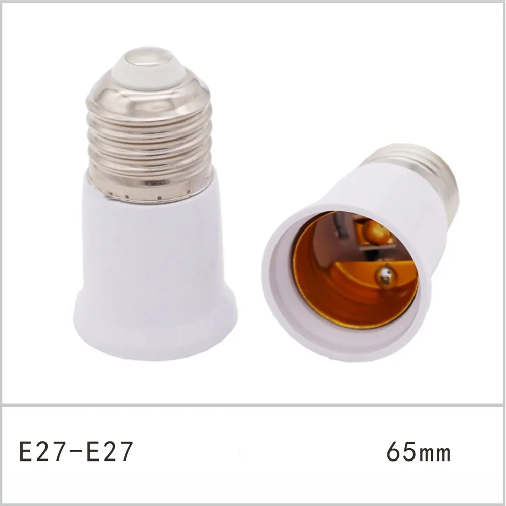 E27 to E27 95mm Extend Socket Base Lamp Holder Converter Light Bulb Cap Conversion Adapter