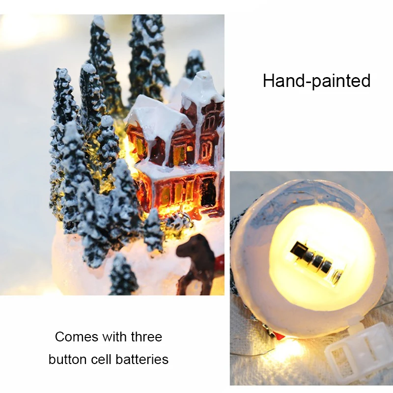 Festive LED Night Light: Luminous Micro Landscape House Ornament and Creative Children's Gift