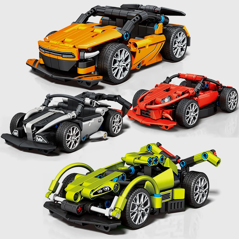 

2023 New Super Race Car F1 Speed Champions Great Vehicle Racing Building Blocks Bricks Sports Kits Sets City Technique Kids Toys