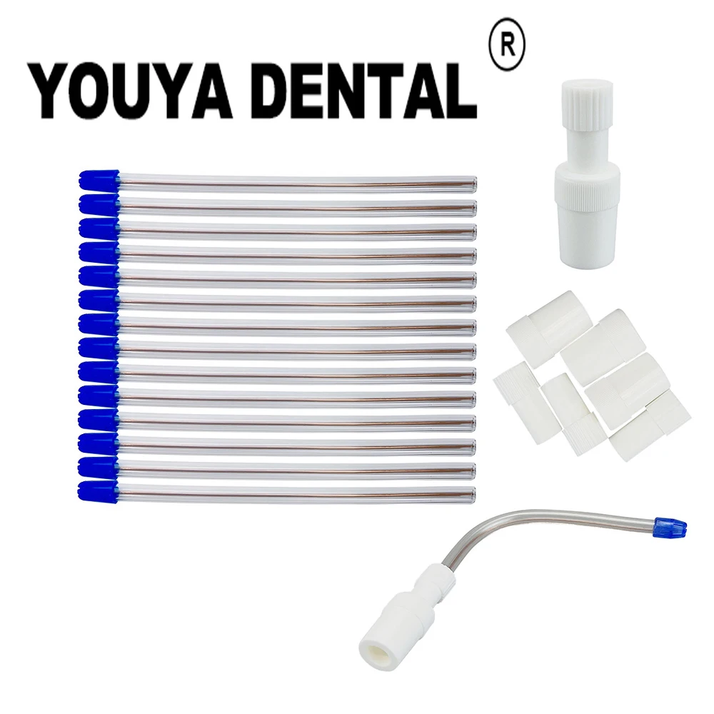 

100pcs Dental Disposable Saliva Ejector for Orthodontic Treatment Dental Suction Tube Convertor Autoclavable Dentistry Materials