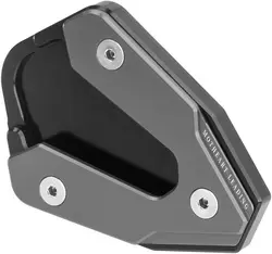 Motorcycle Kickstand Stabilizer Plate - Off - Road CNC Support Pad Accessory (Gray)