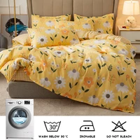 Floral Style Breathable Duvet Cover ,Washable Super Soft, Single Or Double Bed 5