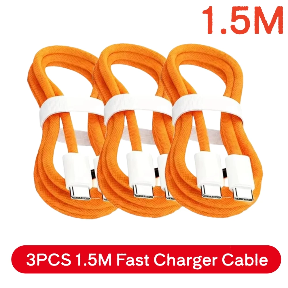 ตัวเลือกสินค้า สายชาร์จ USB-C 3 เส้น รองรับ 240W ชาร์จเร็วทุกแบรนด์