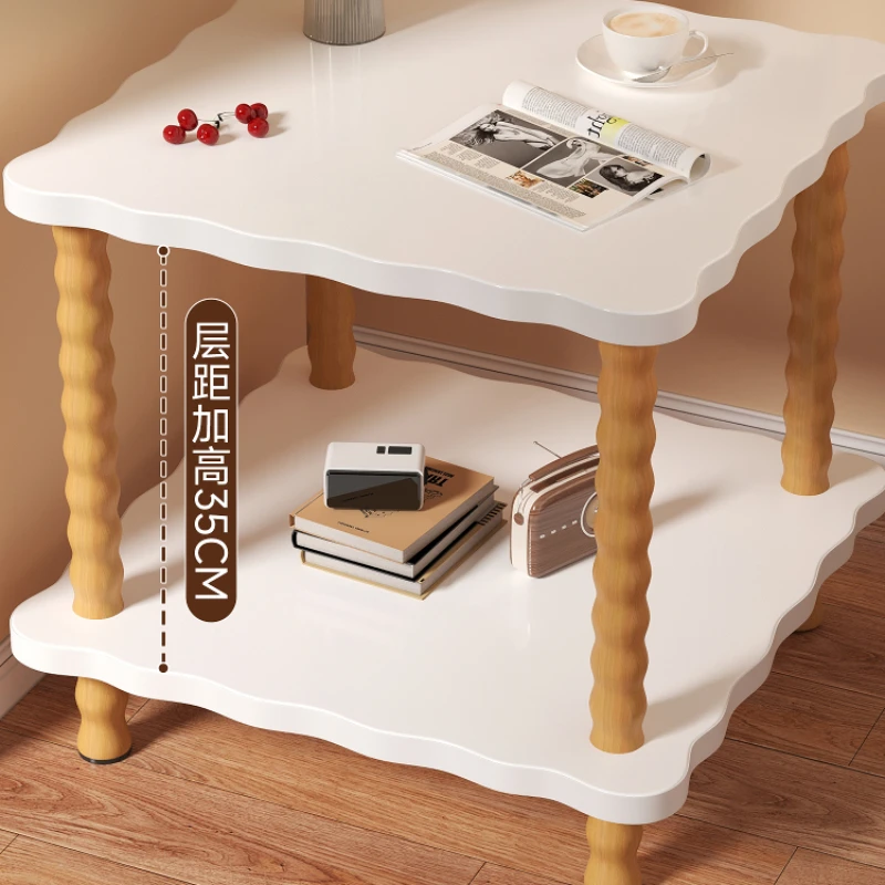 Small Square Living Rooms Sofa Table Side Lounge Coffee Corner Wheel Tea Bear Bed Bedroom Bedside Mesas Terraza Home Furniture