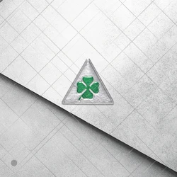 Metal 3D Four - leaf Clover Steering Wheel Emblem Sticker (A)
