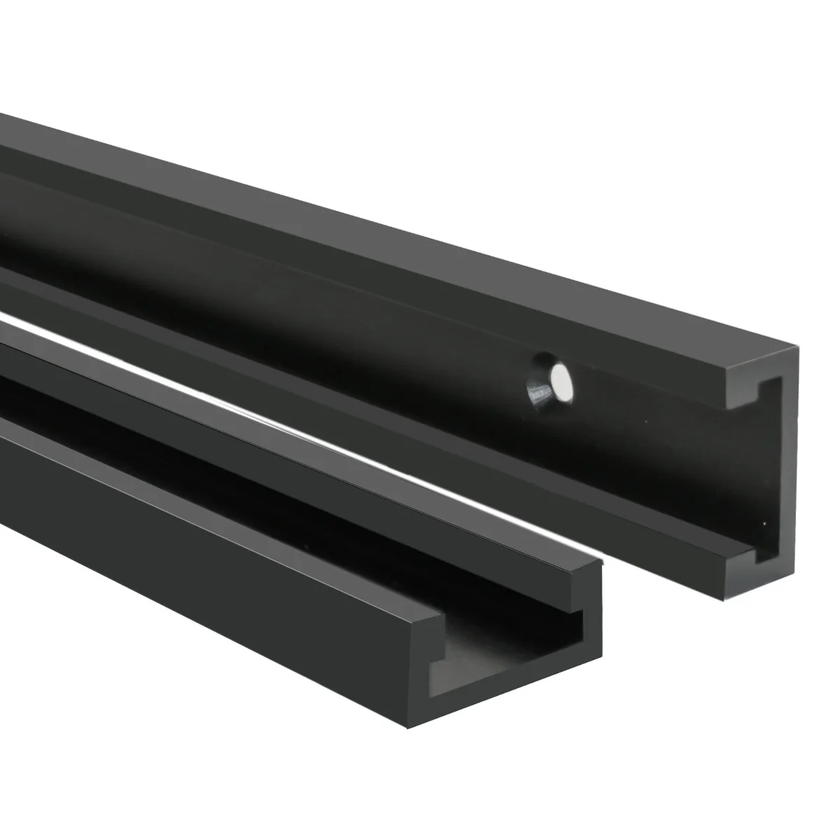 2 Stück 600 mm 30 Typ T-Track Holzbearbeitungsprofil Universal T-Tracks Holzbearbeitungswerkzeuge aus Aluminiumlegierung mit vorgebohrten Montagelöchern