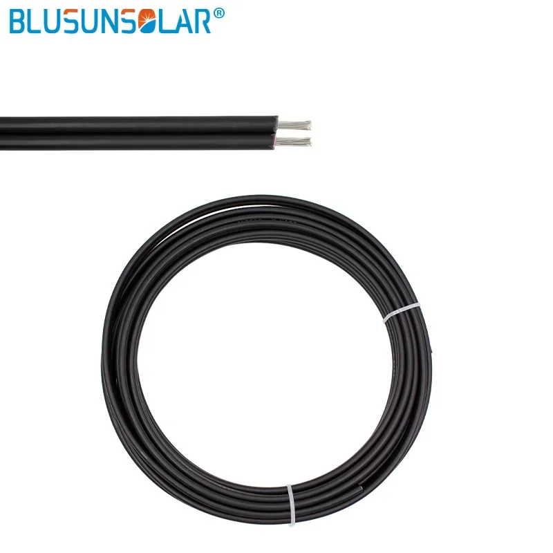 Solar Cable 1500V 12/10 AWG 4mm2 6mm2 Tinned Copper XLPE Jacket for PV Panels