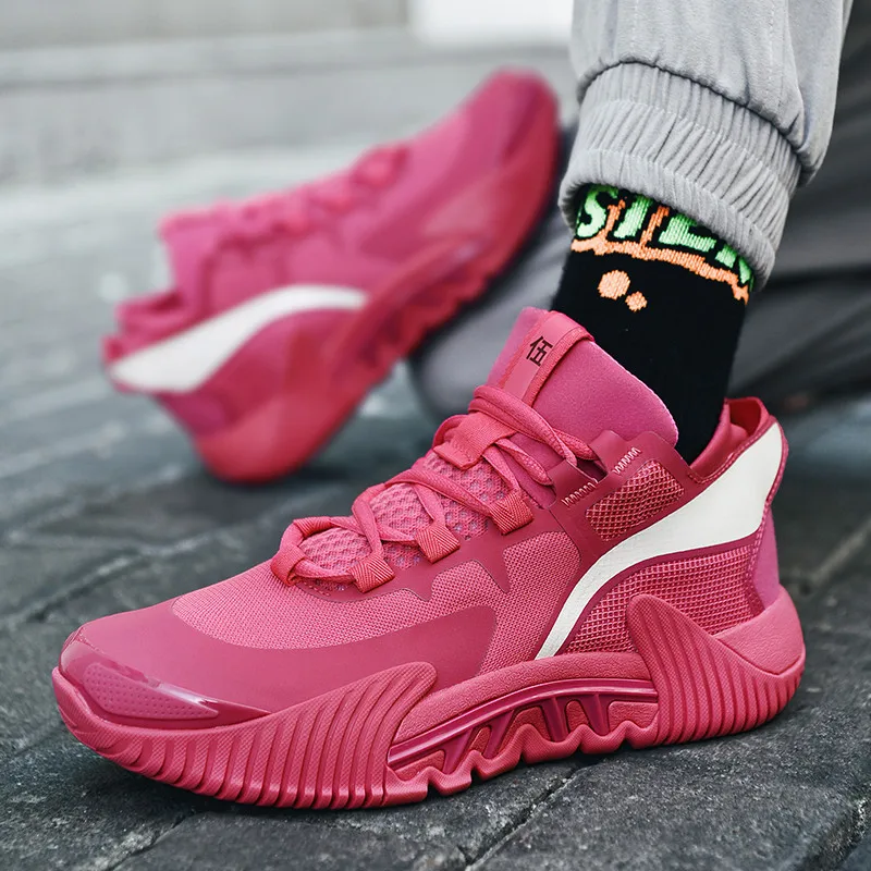 

Women's Lightweight Basketball Shoes Men's Breathable Slip Resistant Wearable Sneakers Couple Casual Sports Tide Shoes