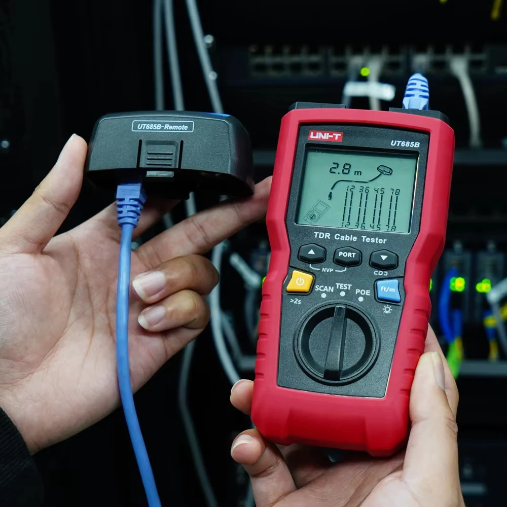 UNI-T UT685B Kit TDR Cable Tester POE Coaxial Network Line Finder Twisted Pair Locator Length Sequence Detector Wire Tracker