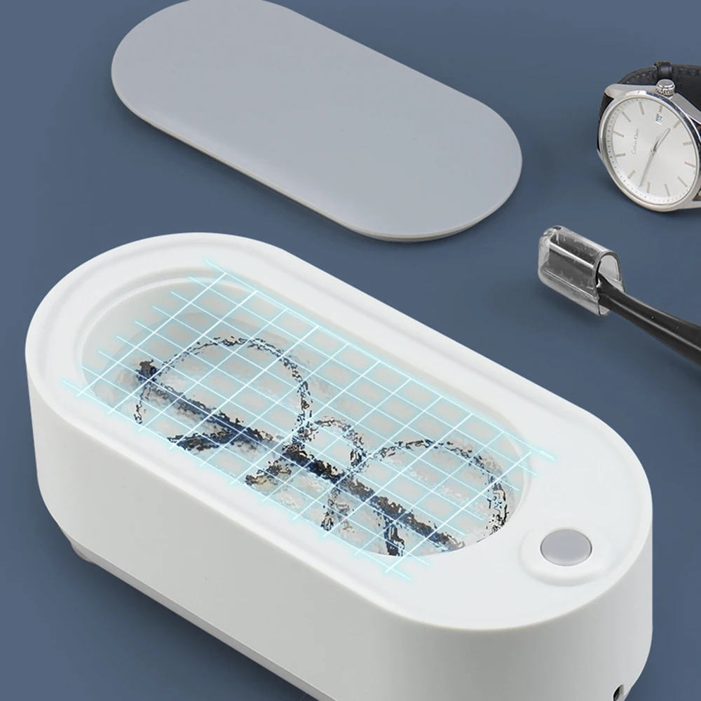 PortableUltrasonicGlassesCleanerUSBMultiFunctionalCleaningWatchRingArtifactMini