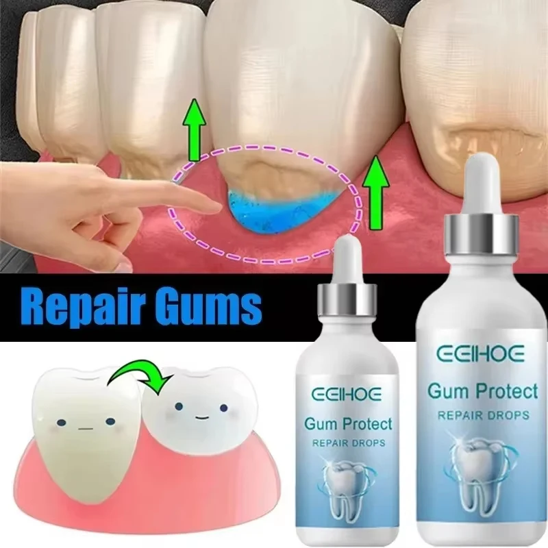 Gum Repair Drops Tooth Decay Repair Rapid Repair Gums Serum for Tooth Allergy