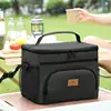 Large Capacity Leak Proof Lunch Backpack Thermal Large Picnic Cool and Warm Insulated Bag Outdoor Storage Shoulder Bag 4