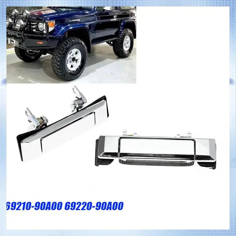 NEW-1Pair Toyota Land Cruiser 60 BJ6 FJ62 HJ6 1980-1990 69210-90A00 69220-90A00 용 전면 외부 도어 핸들 트림 베젤 부품