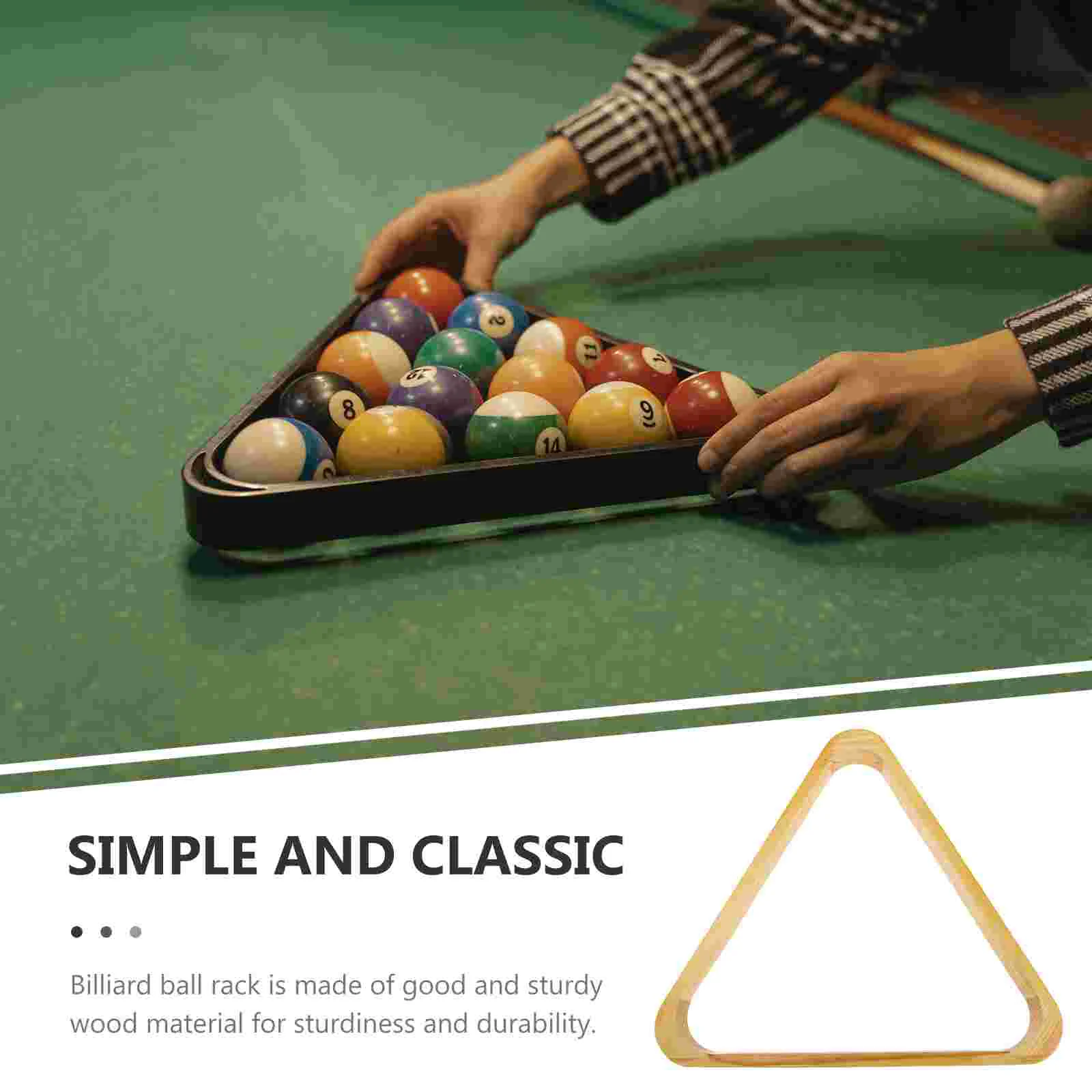 Billiards Frame Wooden Organizer Stand Snooker Fixing Rack Pool Table Balls Triangle Games Holders billiard ball holder