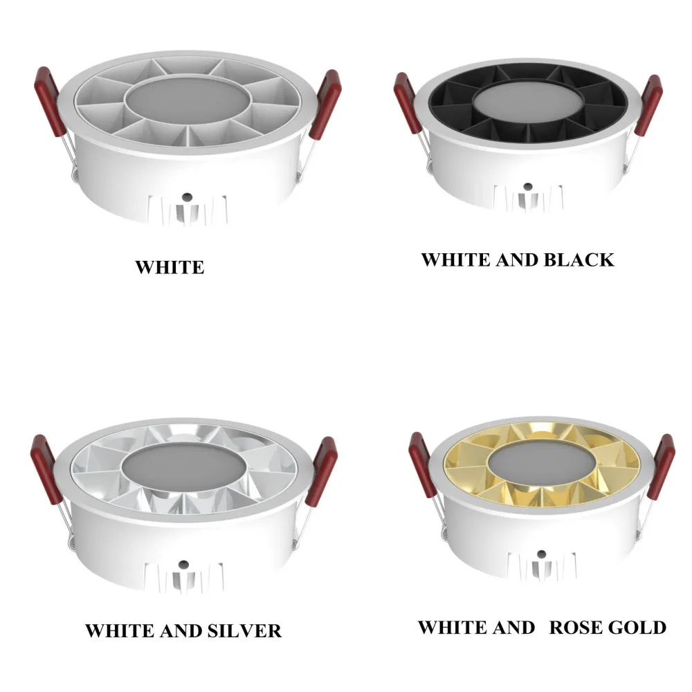 Dimmable Embedded Ceiling Downlight Light Ultra-thin Anti-glare Umall Upotlight Umbedded Living AC 110V 220v Room LED Spot light
