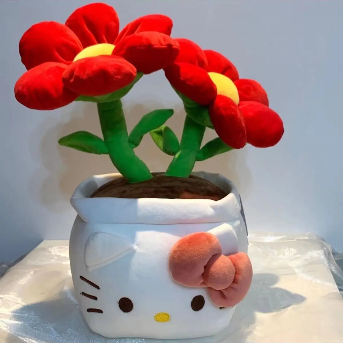 

Kawaii Sanrio подсолнухи аниме мультфильм Hello Kitty настольное украшение милые аксессуары с для девочек игрушки подарки