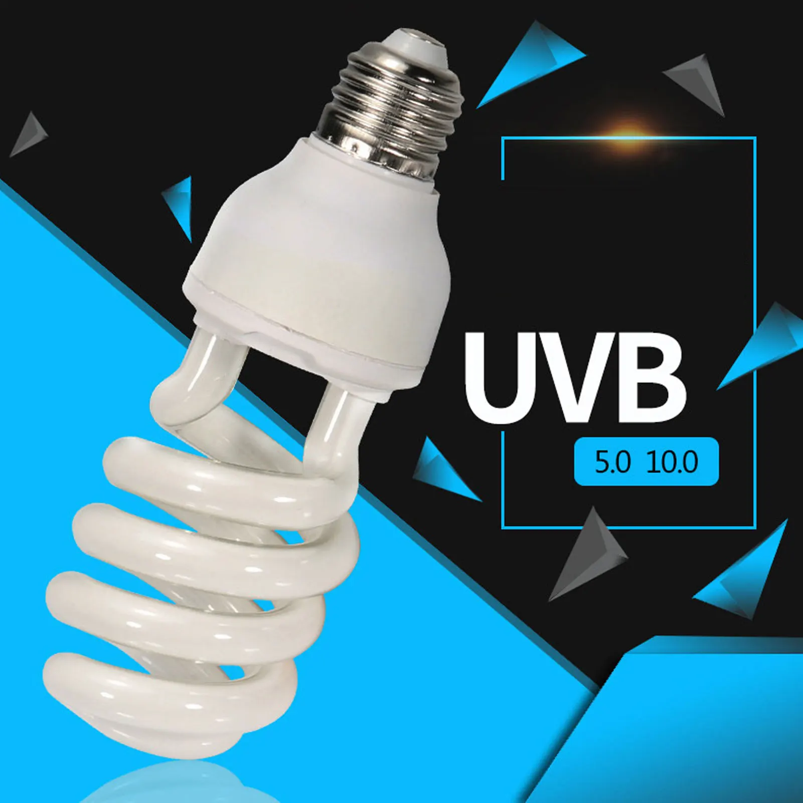 Reptile Heat Bulb Lamp Light High Intensity UVB Light Bulb for Reptiles Amphibian Use Household Breeding Chicken Heating Lamp 2