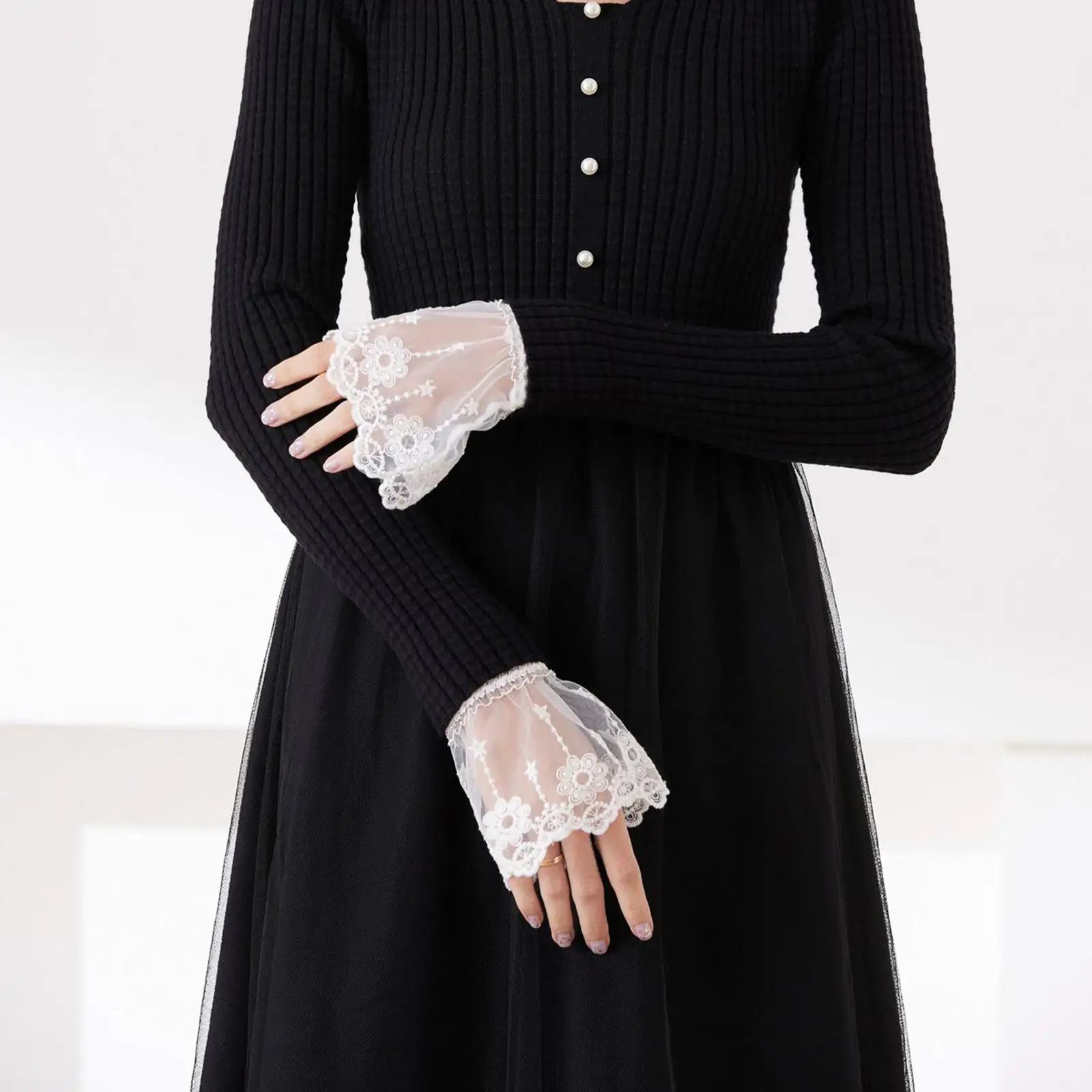 False Wrist Cuffs Versatile Stylish Clothing Decoration Lightweight Sleeve Cuffs