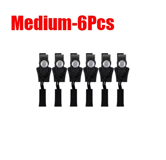 ‌12/6Pcs Universal Instant Zipper Repair Kit With 3 Sizes Detachable Slider Heads-Reusable No-Sew Fix for Jackets,Bags,Coats‌ ‌