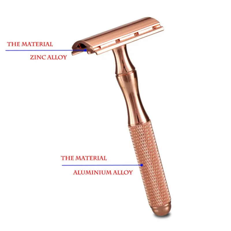 New Shaver Adjustable Safety Razor Barber Tools Double Edge Stainless Steel Classic Mens Women Mild Hair Removal Shaver Razor 4