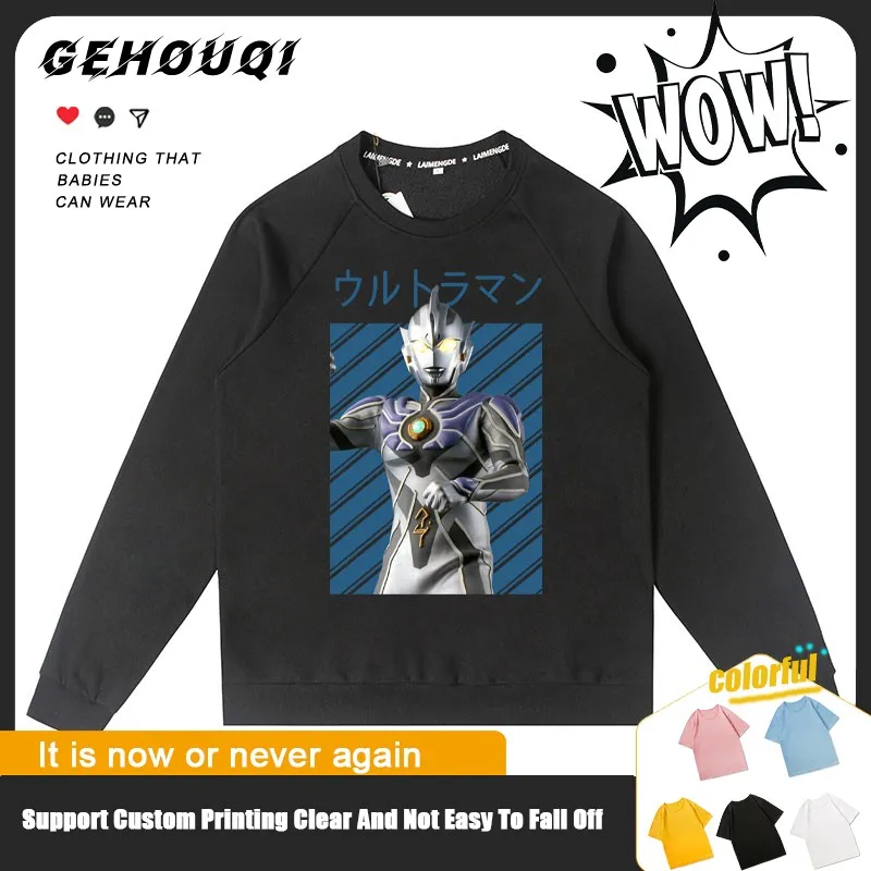 

De Kateri Carcelo Ultraman Толстовка для детей Crewneck Jed Obuberia Одежда для мальчиков Tide