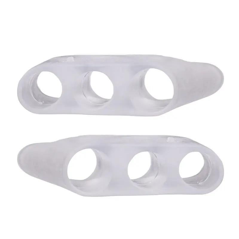 Three-Hole Silicone Toe Corrector Sleeve - Small Toe Alignment & Protection