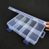 20*13.5*4.5cm Adjustable 8 Grids Compartment Plastic Holder Case Organizer Storage Box Screw  Large Capacity Storage Box Tool 1
