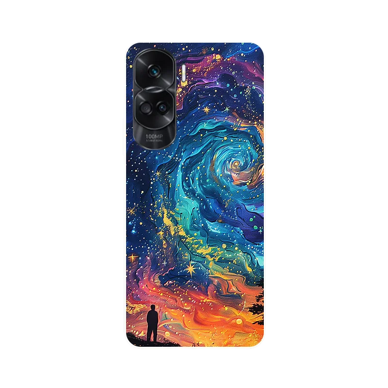 Wolf Painted Shockproof Soft Silicone Phone Case