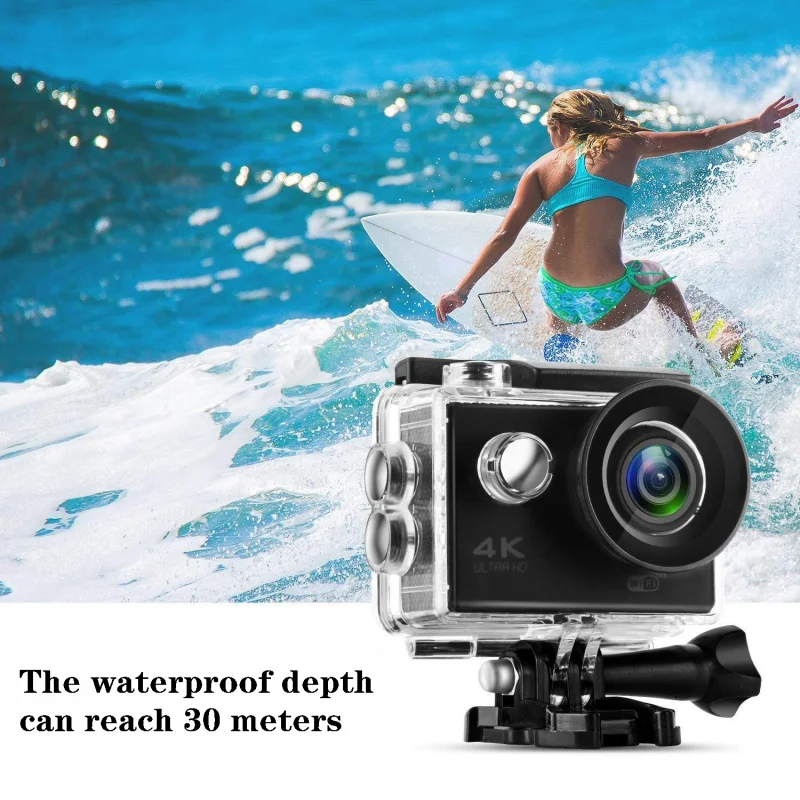 Caméra d'action 4k étanche avec wifi et télécommande_voghion.com