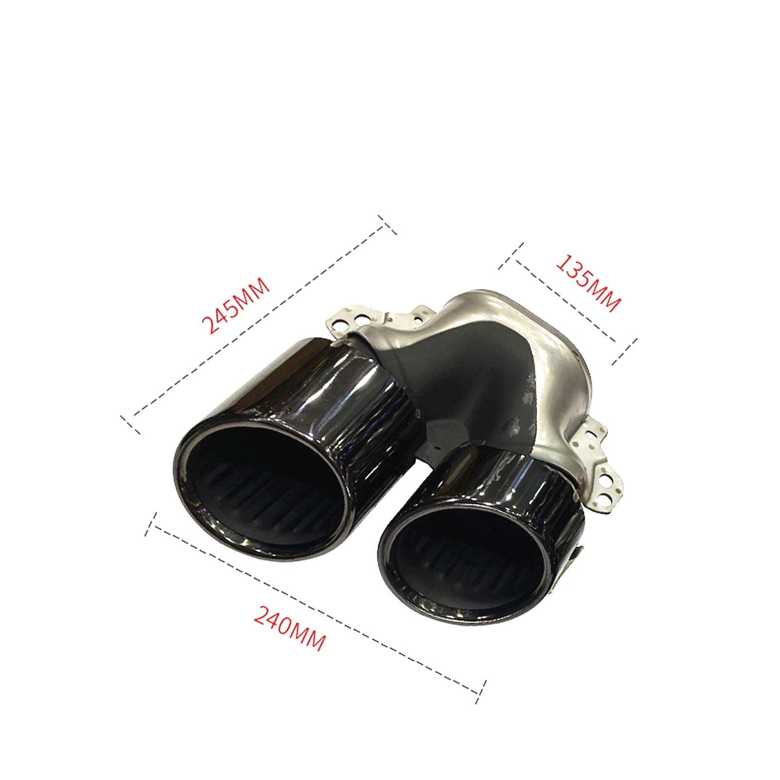 Car Air Vent Tailpipe Rear Muffler Exhaust Tips Pipe with Bracket Trim Part For Mercedes Benz GLB250 GLB35 AMG Sport 2020-2024