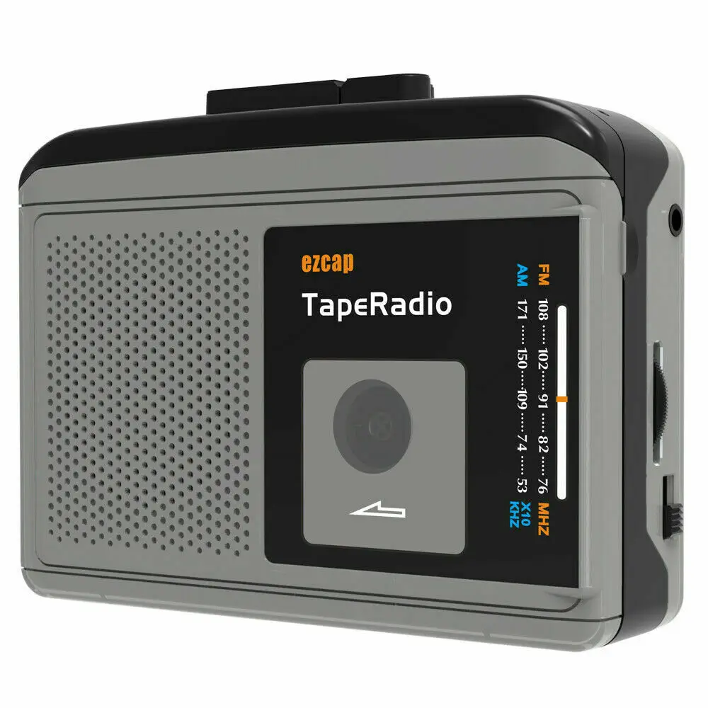 

Gtwoilt Ezcap233 Portable Tape Walkman Cassette Player AM/FM with Speaker Radio Player Learn Tape Walkman Vintage Tape Player