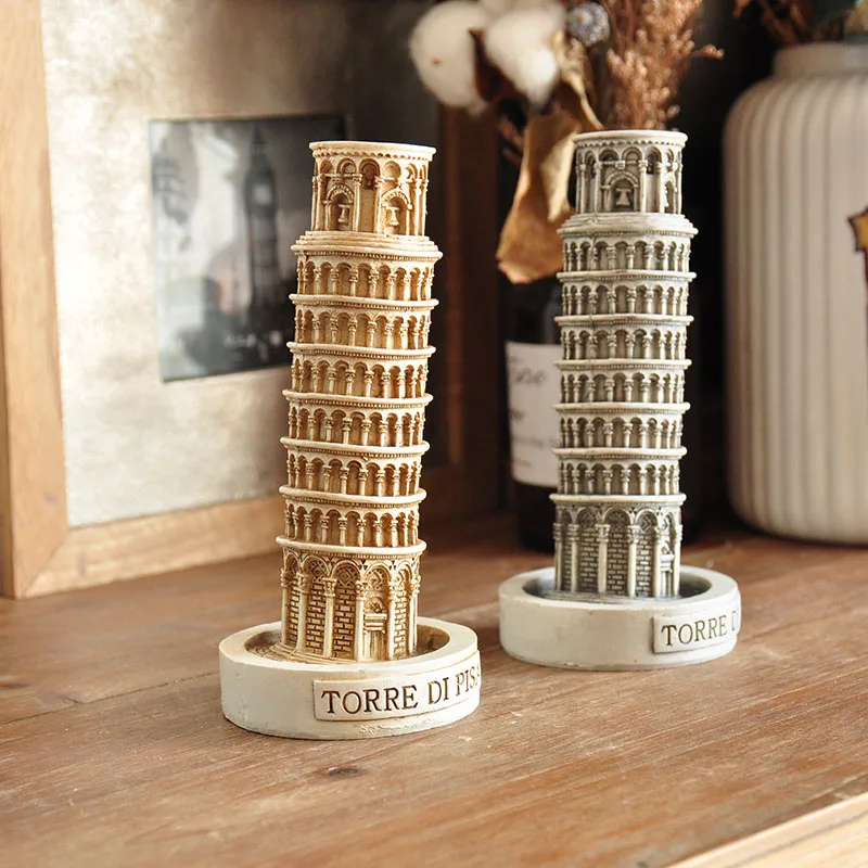 

Винтажная архитектурная наклонная башня Пизы, украшения для сцены, декоративные подарки, украшение для стола, домашний декор, аксессуары для дома